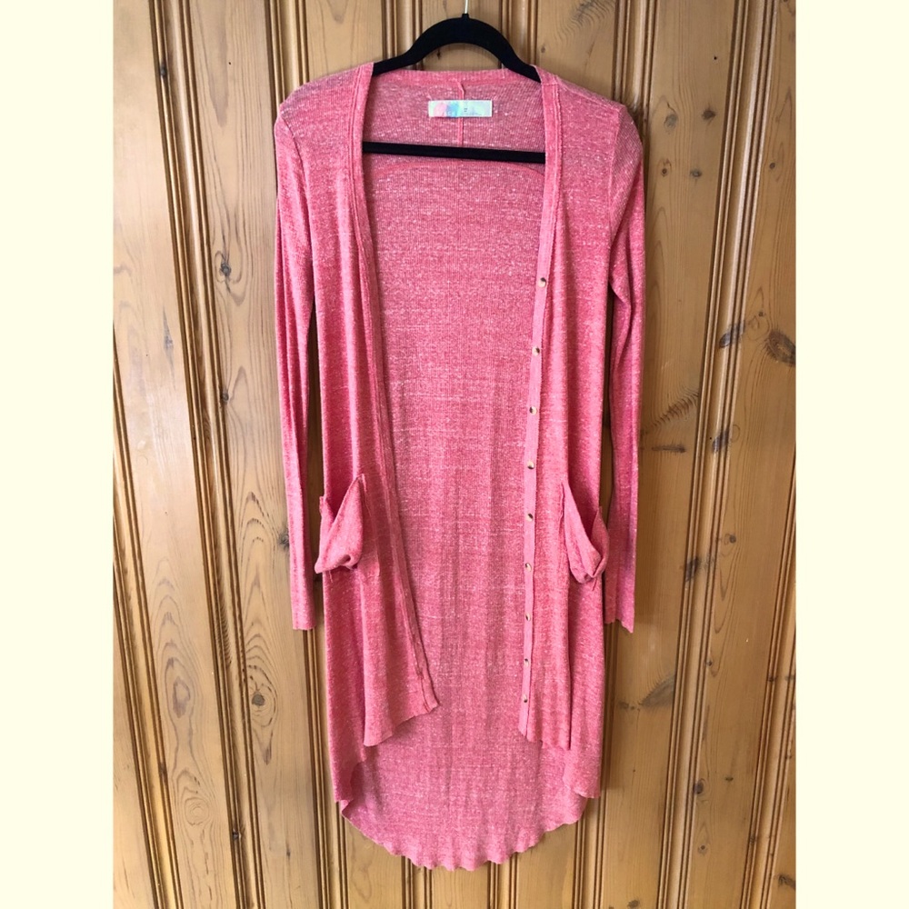 FP Ribbed Maxi Cardigan